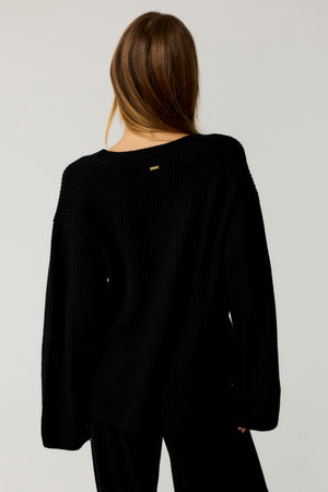 Annalee Oversized  Cashmere V Neck Sweater