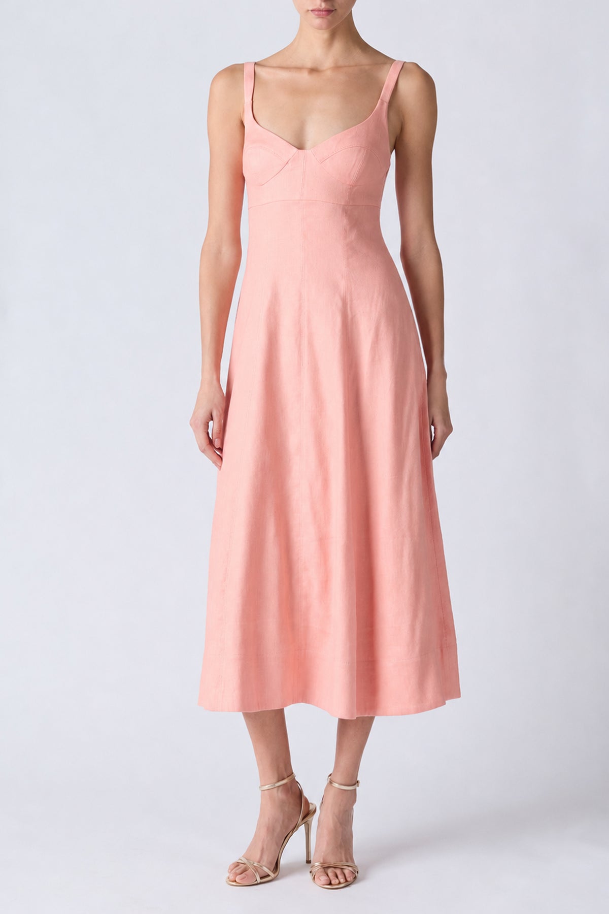ARYA BUSTIER MIDI DRESS