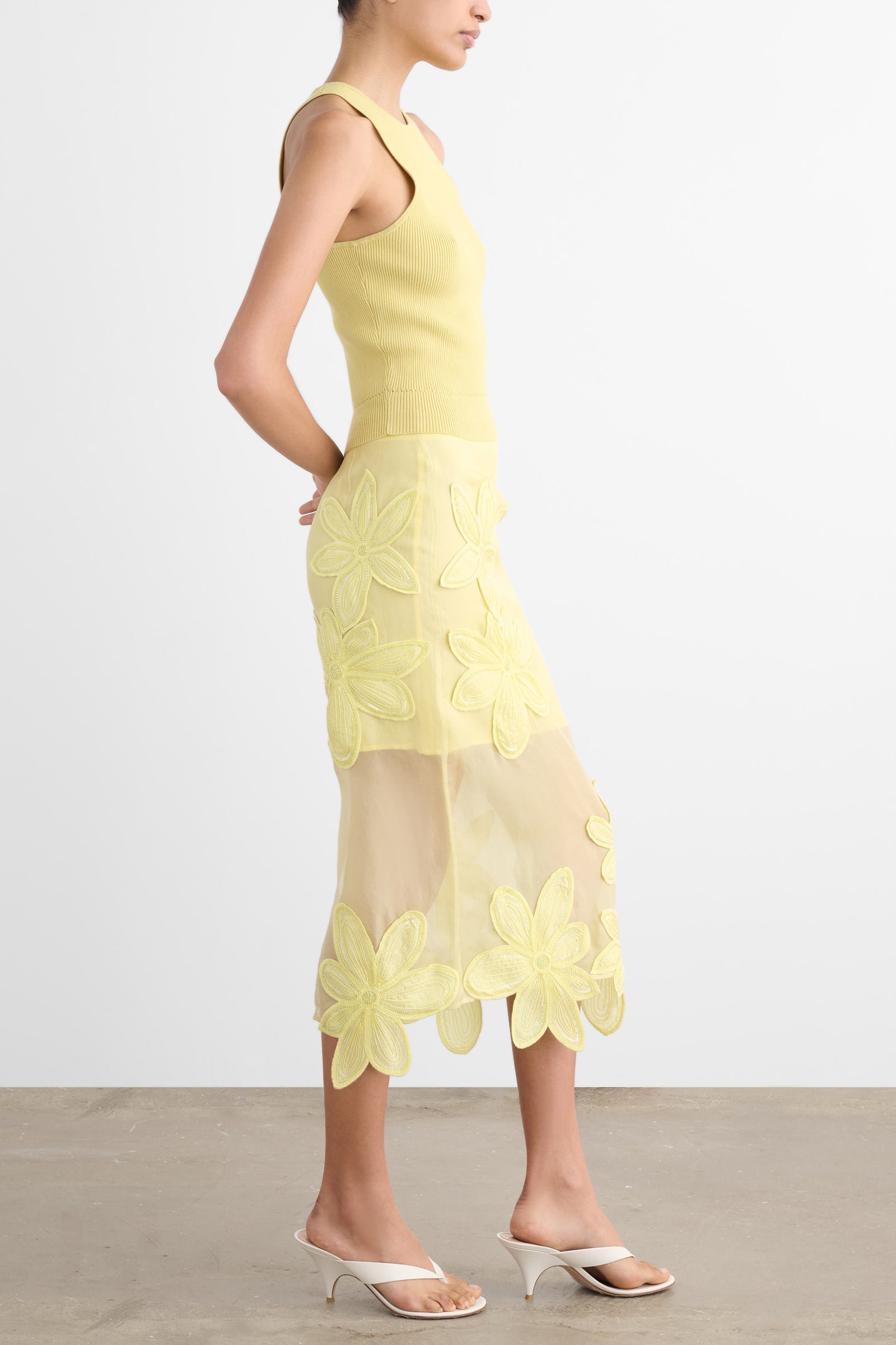 EMORY PENCIL SKIRT WITH APPLIQUE