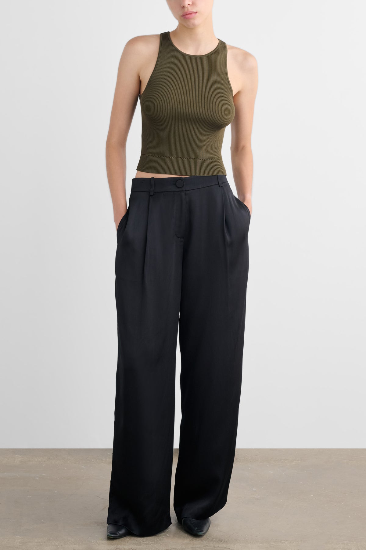 AVERY HIGH SHINE RACER TANK