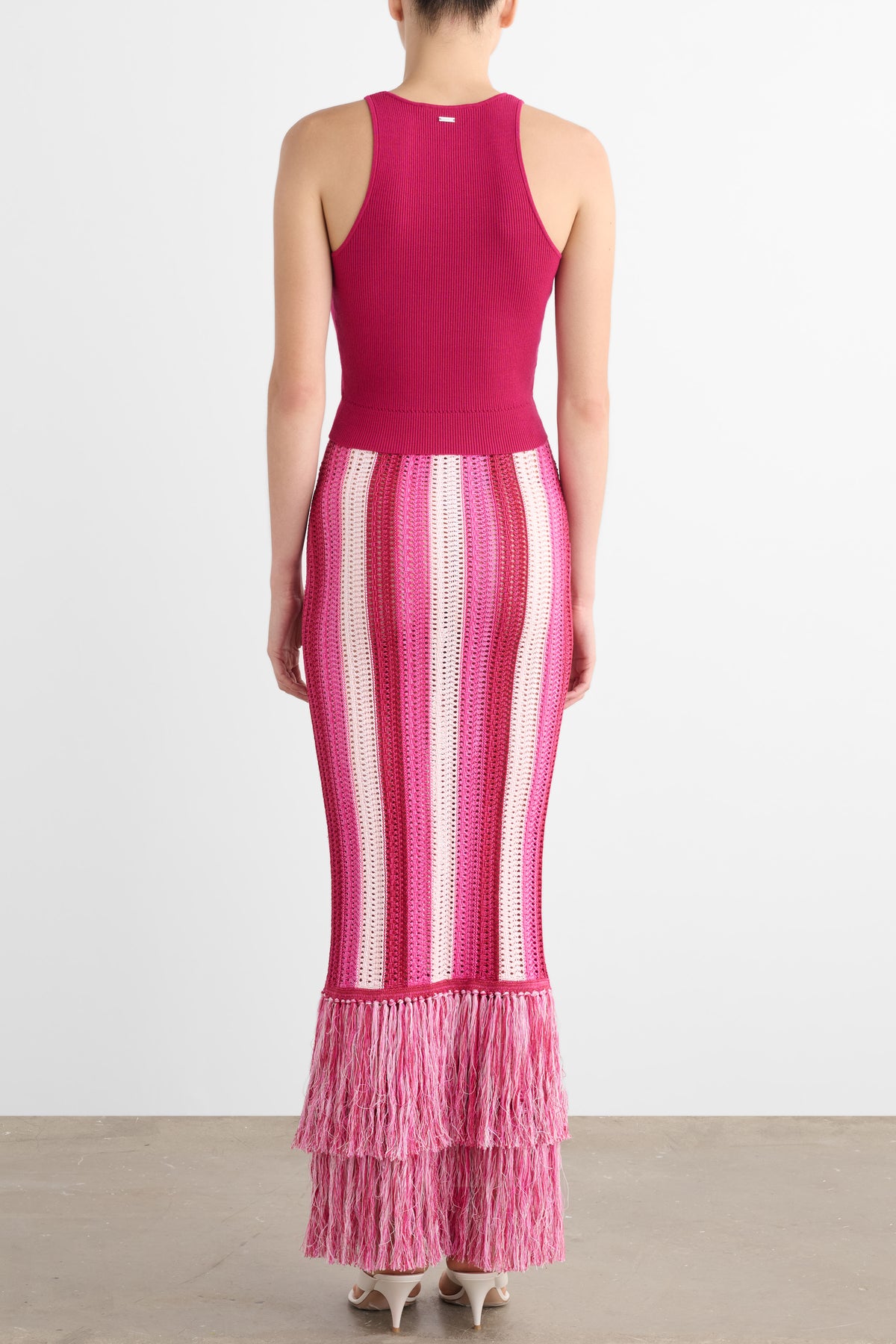 SALEM MIDI SKIRT WITH FRINGE