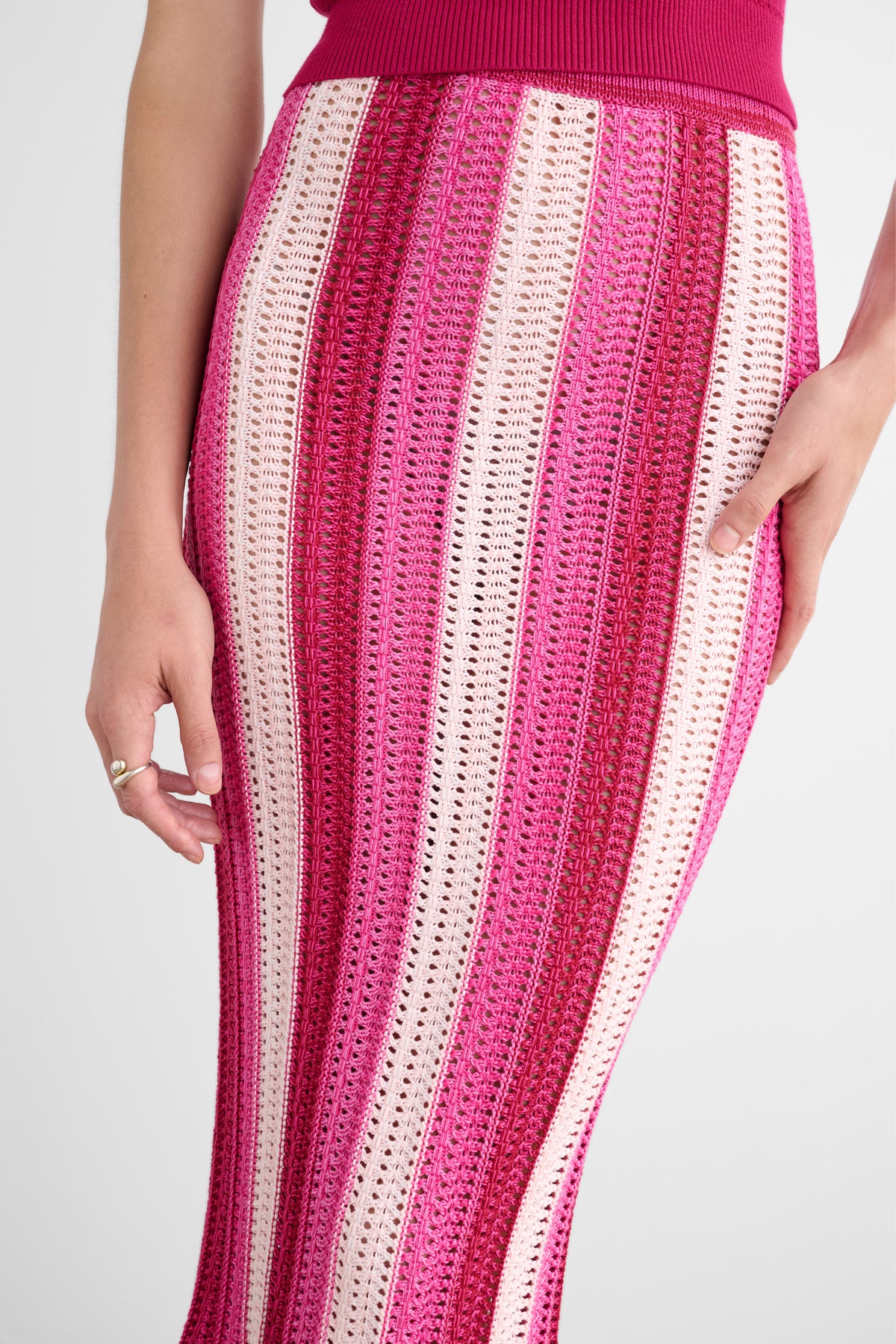 SALEM MIDI SKIRT WITH FRINGE