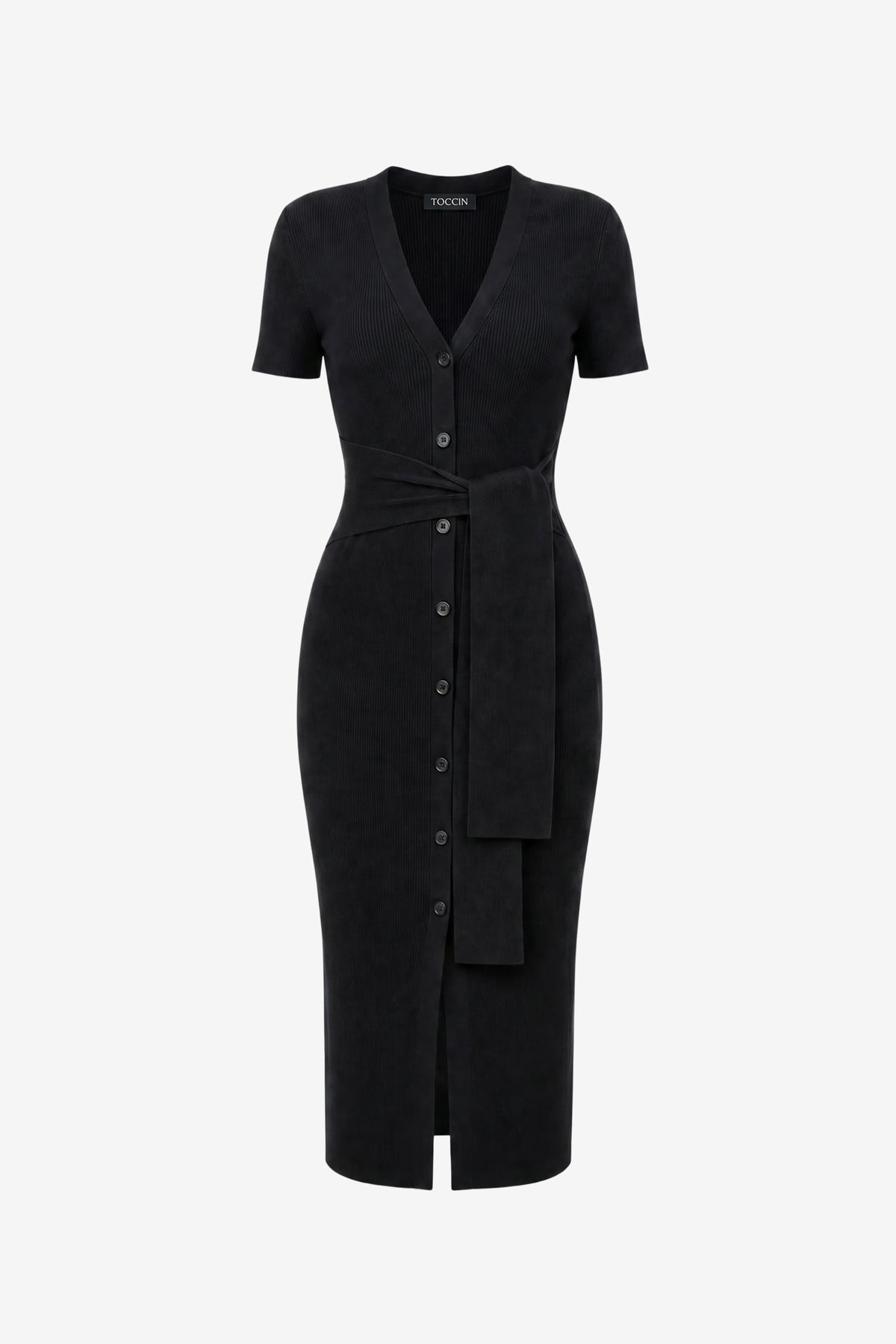 AGNES SHORT SLEEVE CARDI DRESS - Toccin