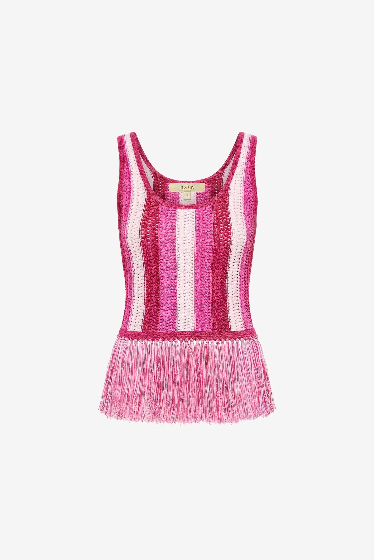 ALBIE SCOOP NECK TANK WITH FRINGE