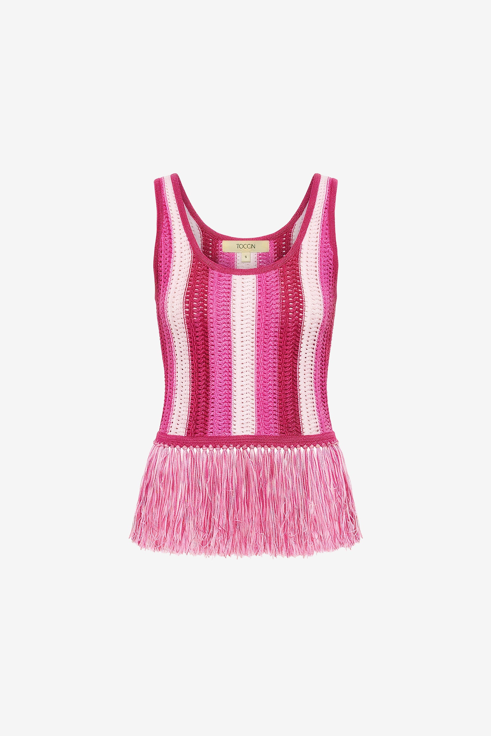 ALBIE SCOOP NECK TANK WITH FRINGE