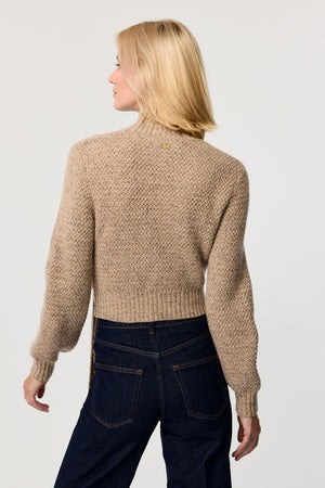 Aspen Long Sleeve Tie Front Pullover Sweater - Toccin