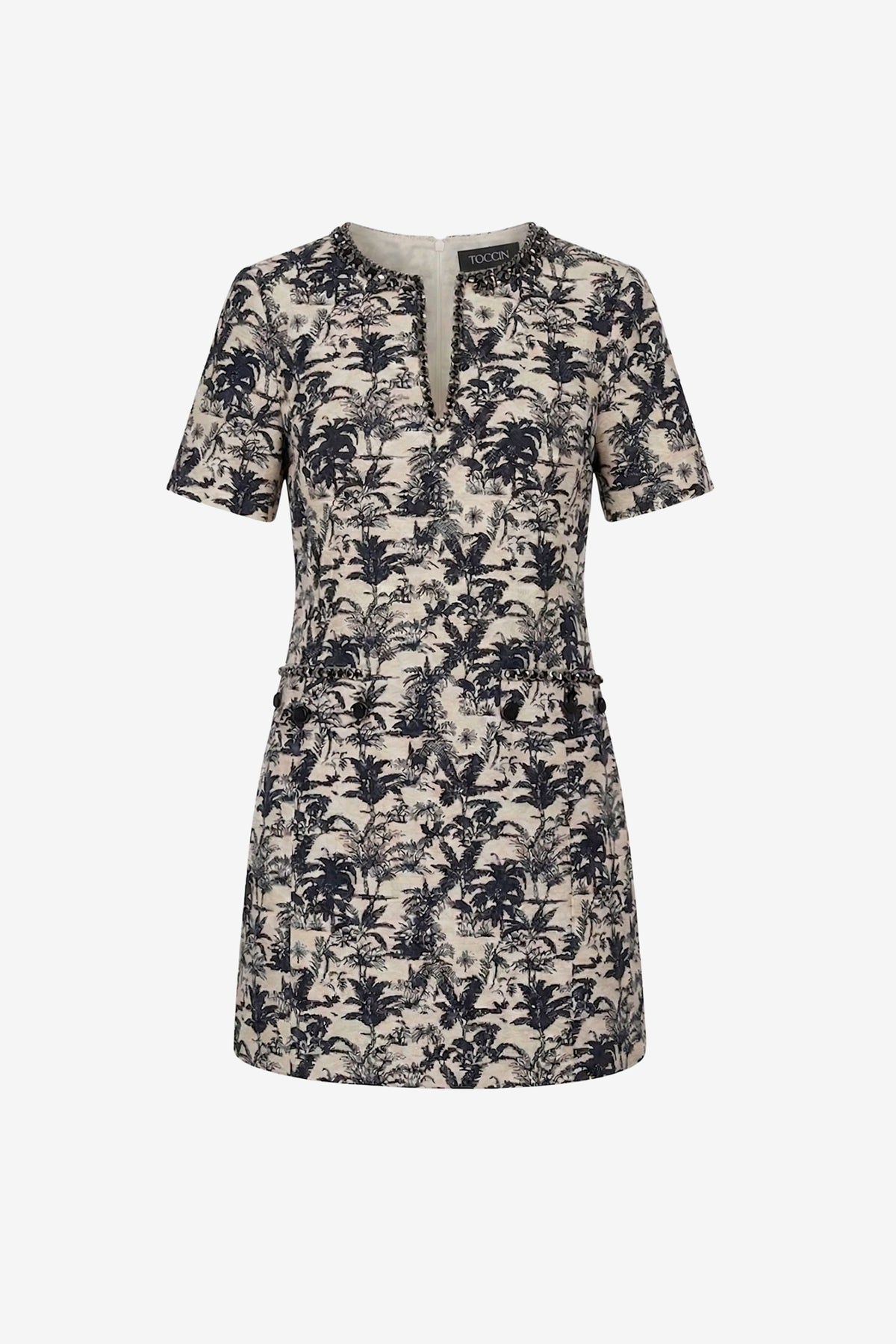 BLYTHE SHORT SLEEVE MINI SHIFT DRESS
