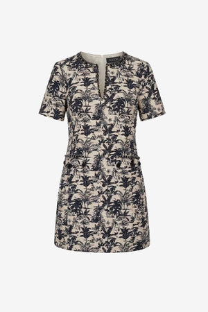 BLYTHE SHORT SLEEVE MINI SHIFT DRESS