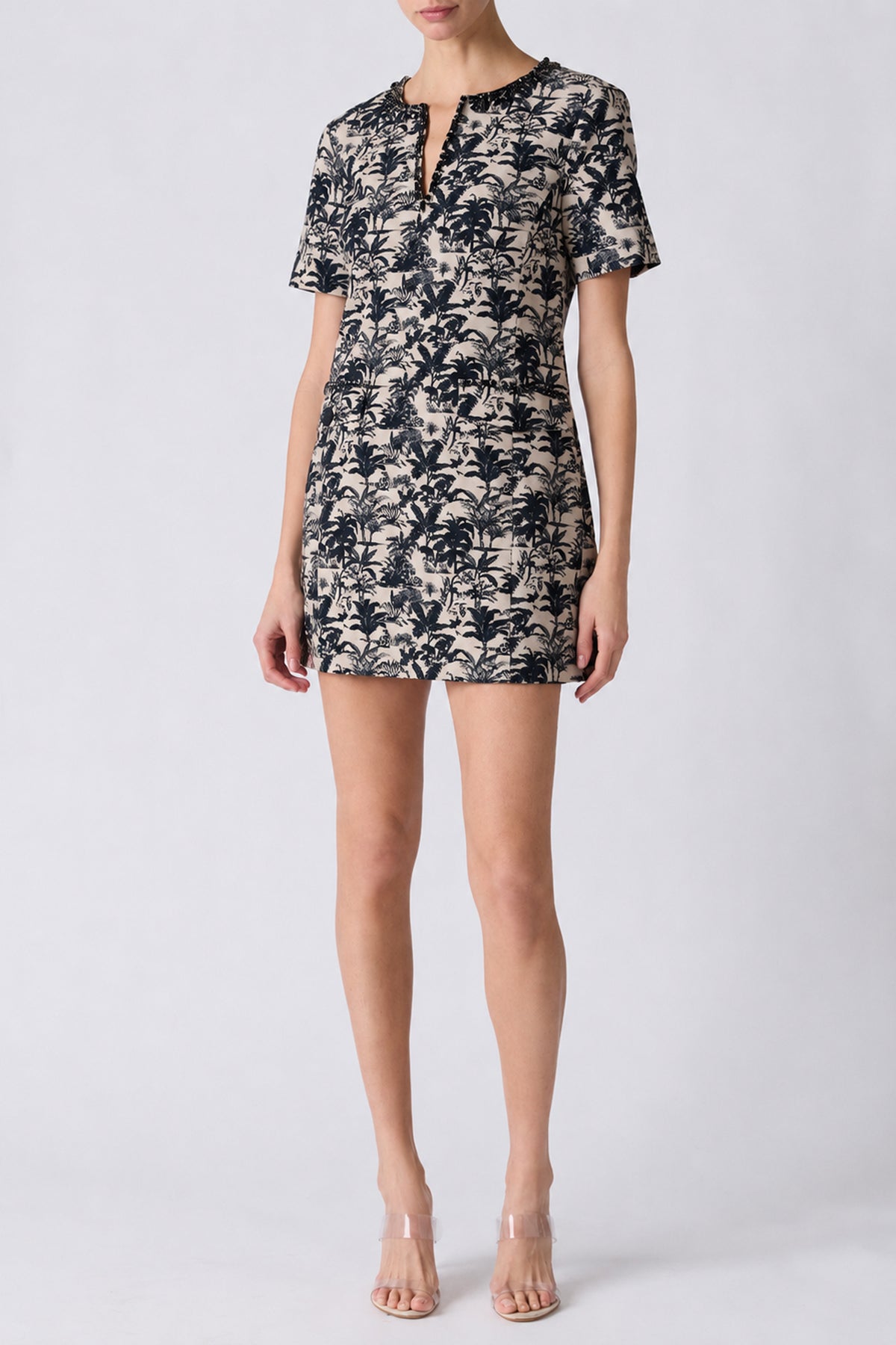 BLYTHE SHORT SLEEVE MINI SHIFT DRESS