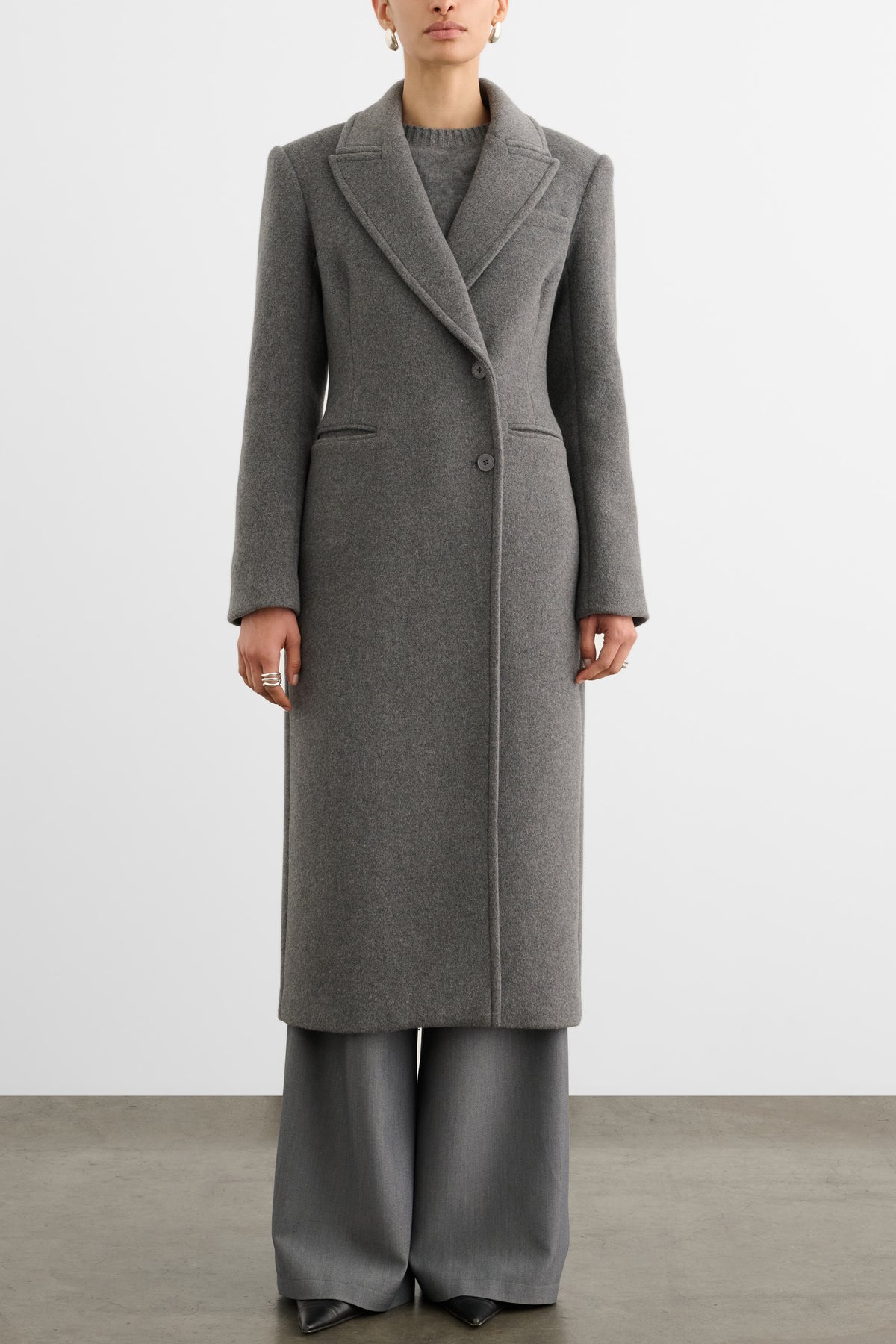 BOSTON SCULPTED DOUBLE BREASTED COAT
