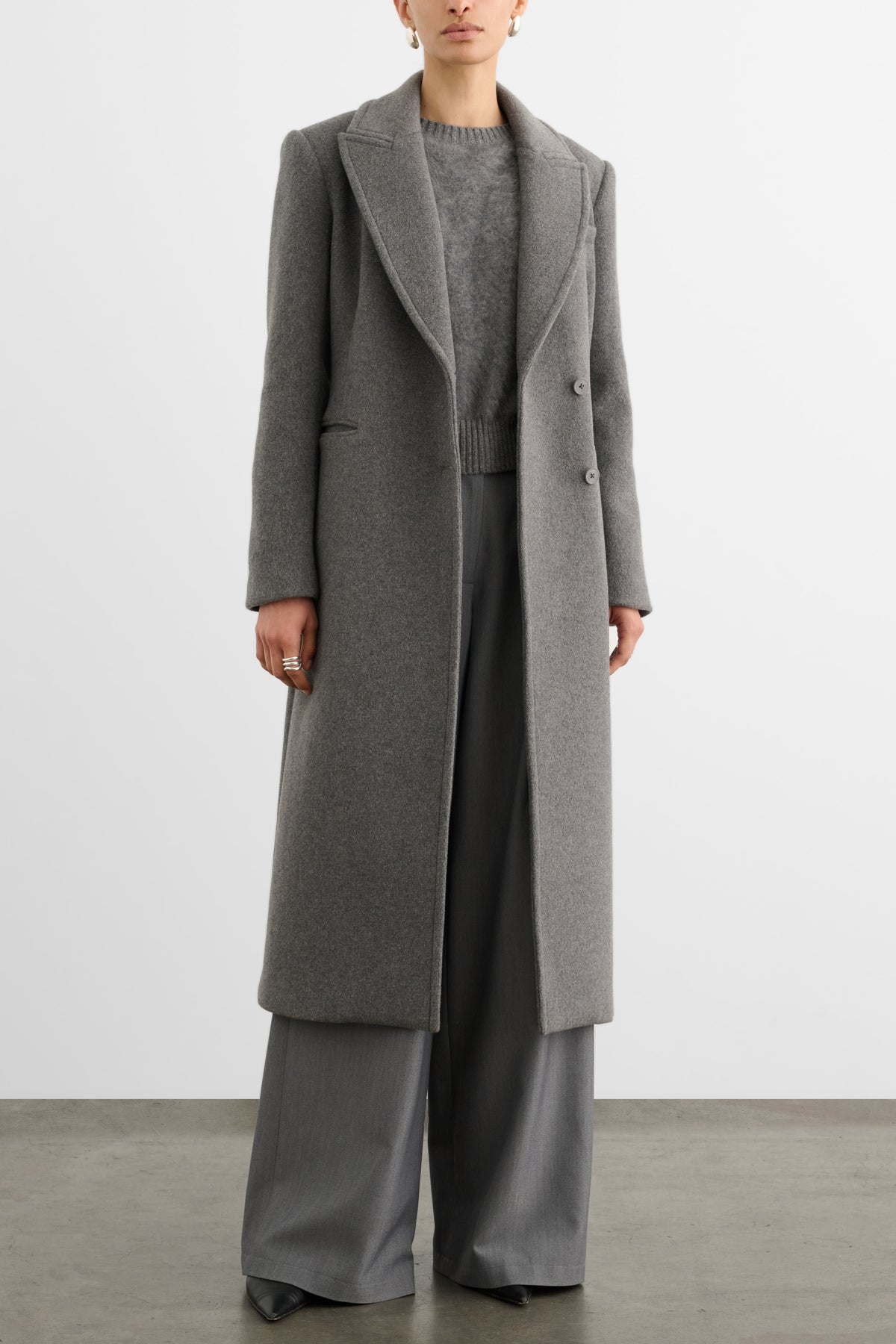 BOSTON SCULPTED DOUBLE BREASTED COAT