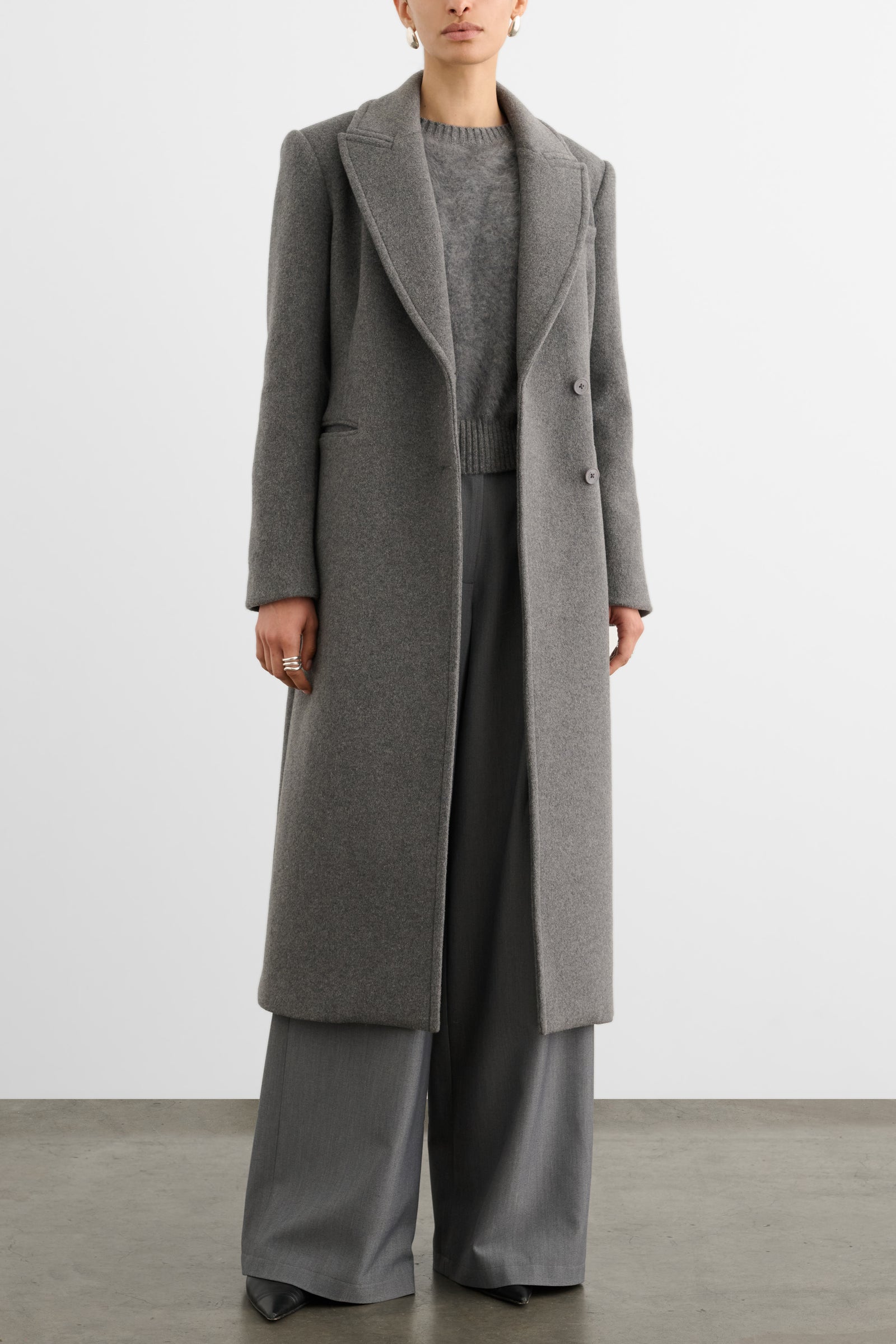 BOSTON SCULPTED DOUBLE BREASTED COAT
