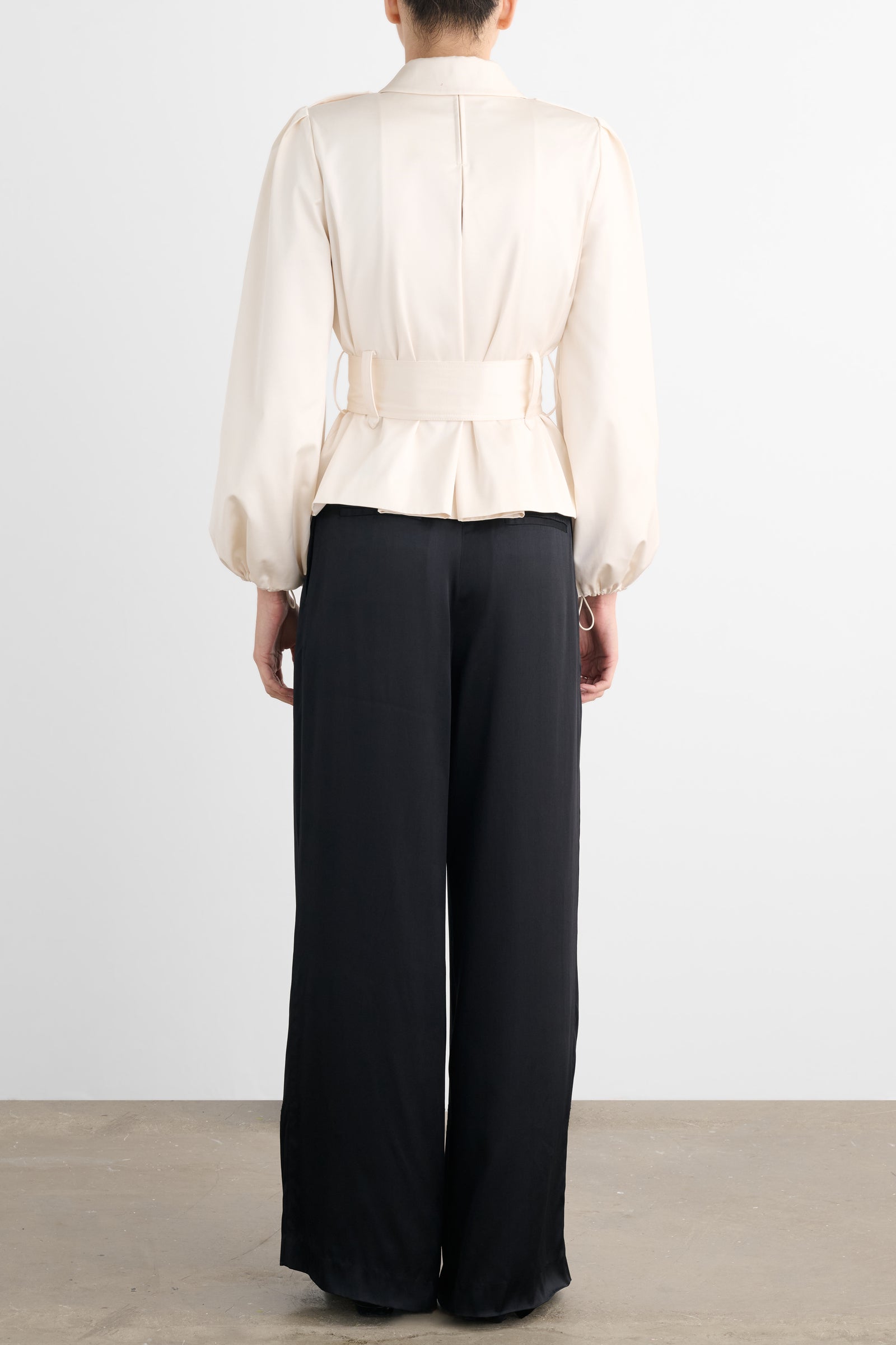 BRIGHTON BELTED ZIP-FRONT JACKET