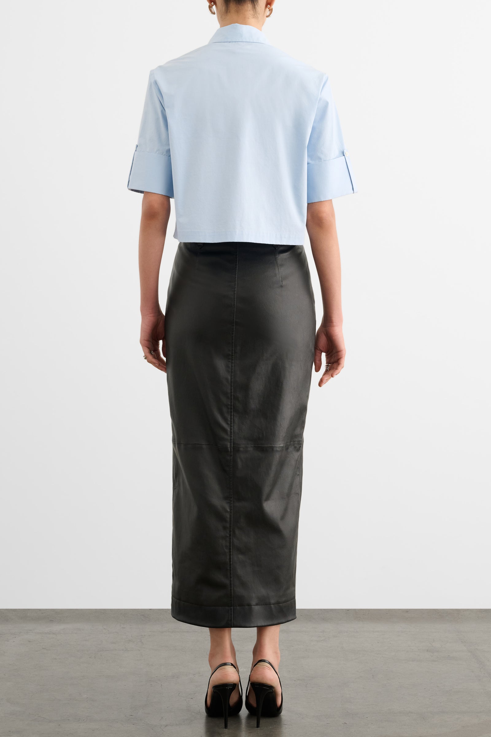 BROOKS CROPPED BUTTON DOWN
