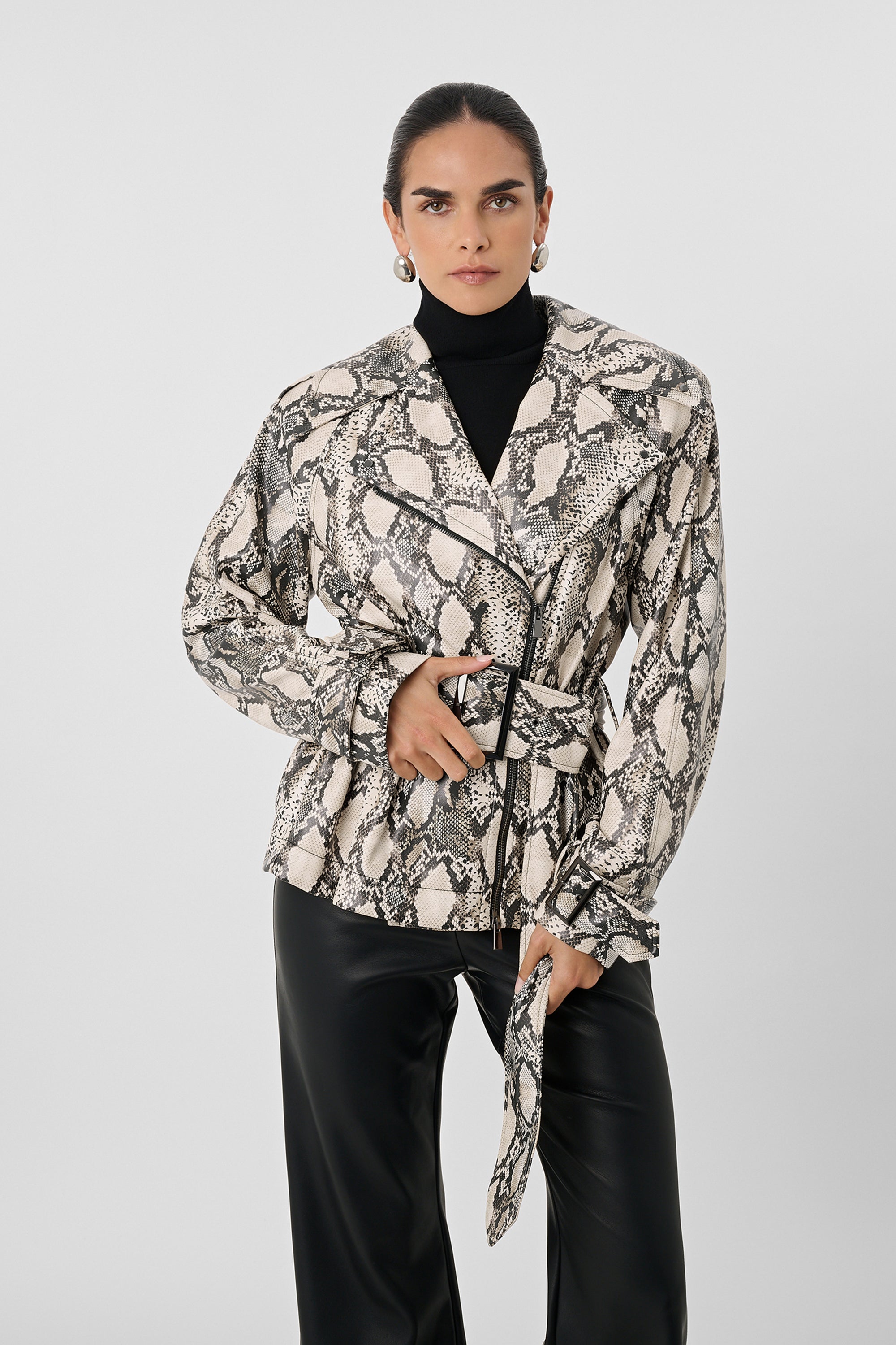 Brando Python Biker Jacket
