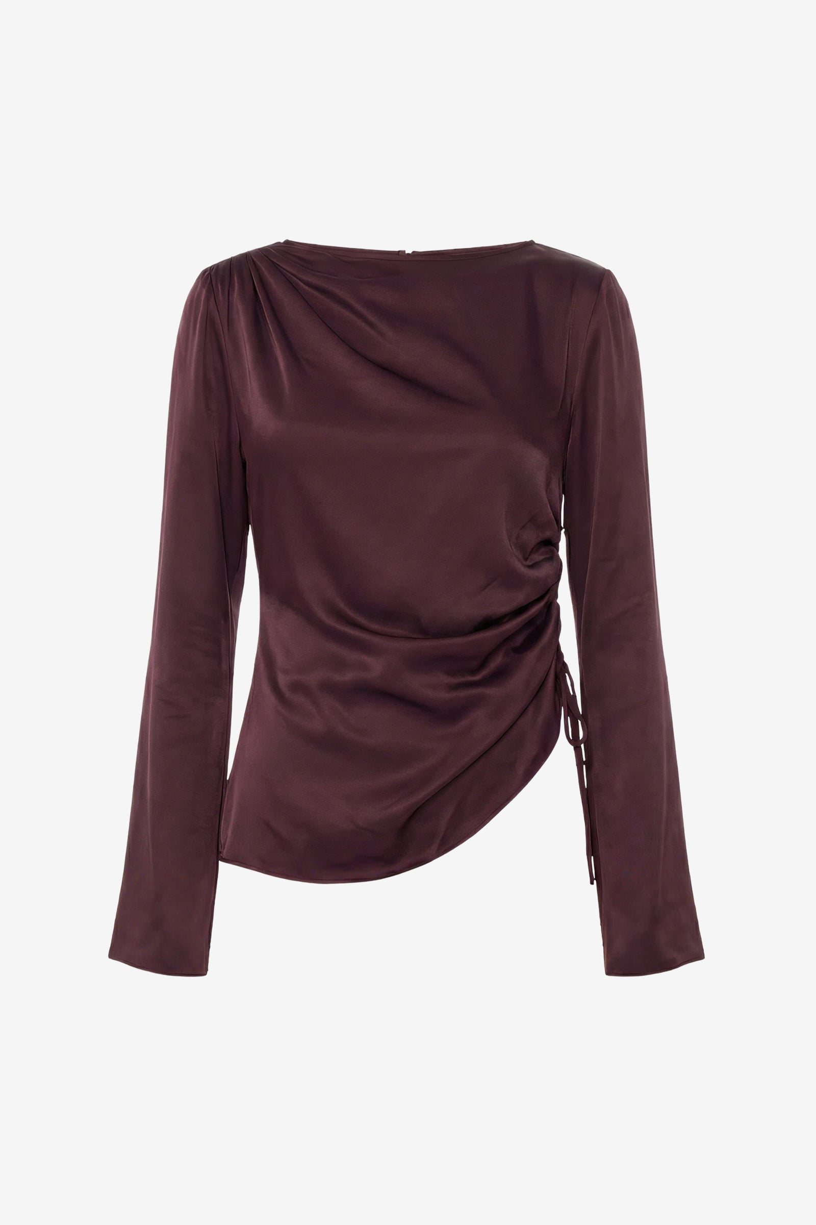 CILINA LONG SLEEVE RUCHED TOP