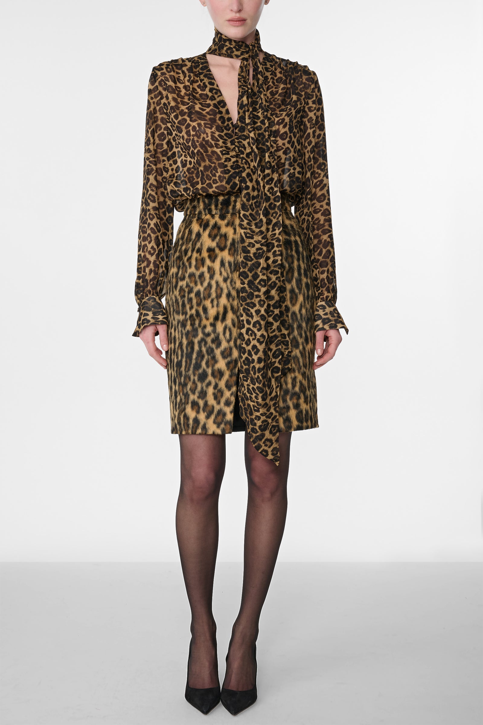 NOELLE KNEE LENGTH PENCIL SKIRT