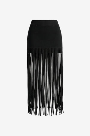 CARLYLE MINI SKIRT WITH FRINGE - Toccin