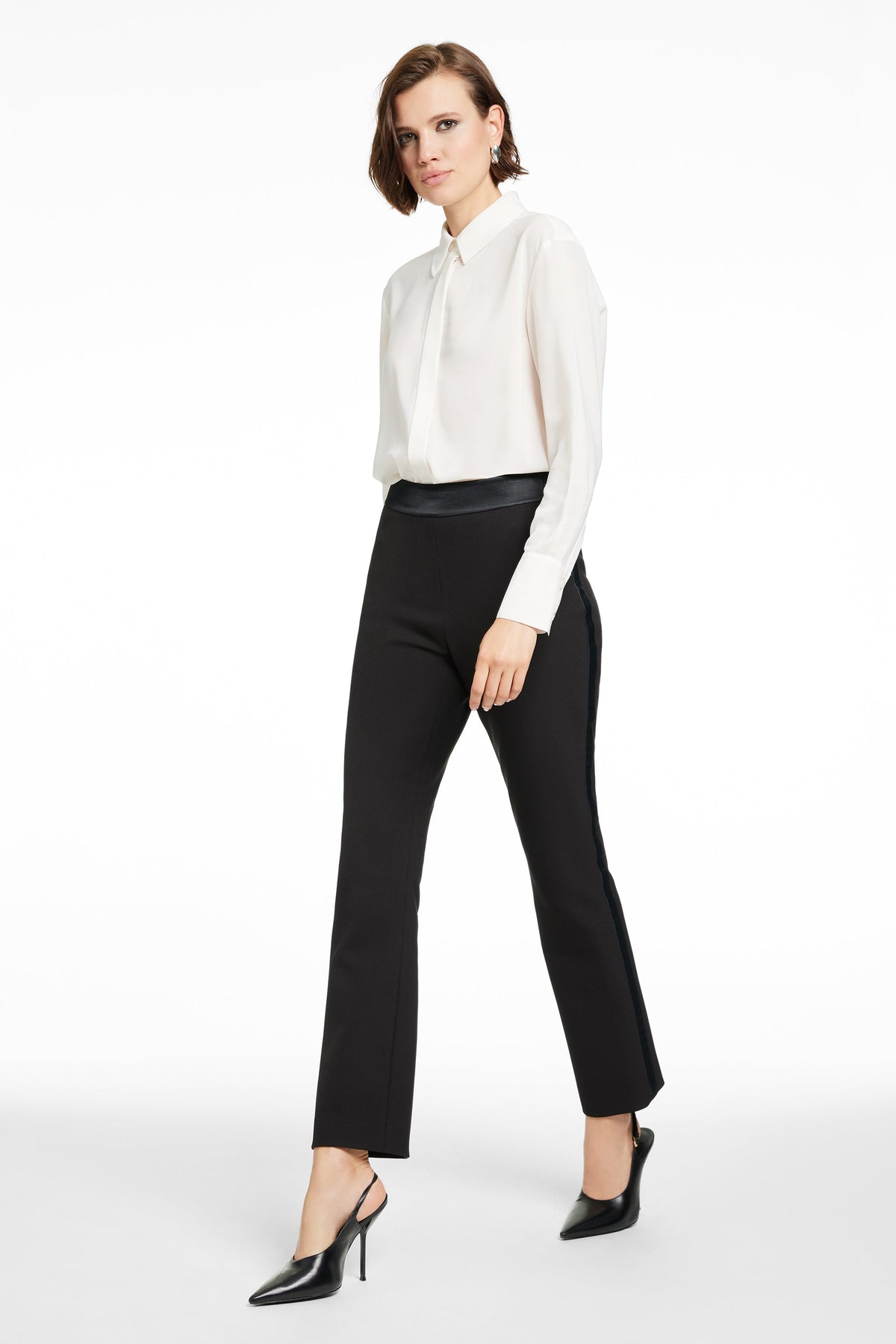 CARMELA CIGARETTE TUXEDO PANT - Toccin