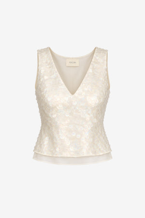 CIARA V-NECK SHELL - Toccin