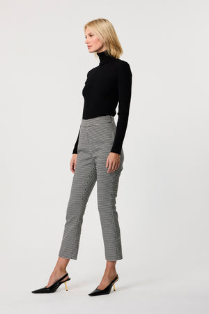 Claire Houndstooth Cigarette Pant - Toccin