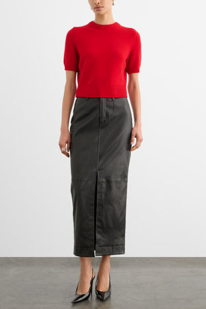 MEG MIDI SKIRT WITH SLIT