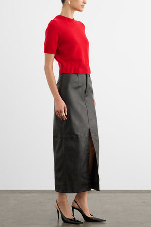 MEG MIDI SKIRT WITH SLIT