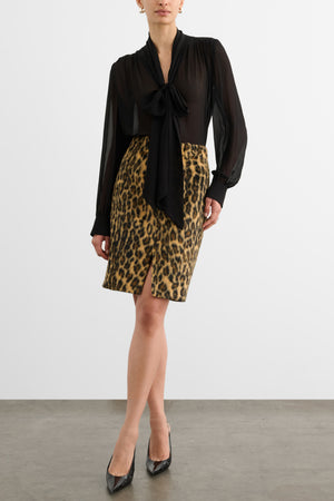 NOELLE KNEE LENGTH PENCIL SKIRT
