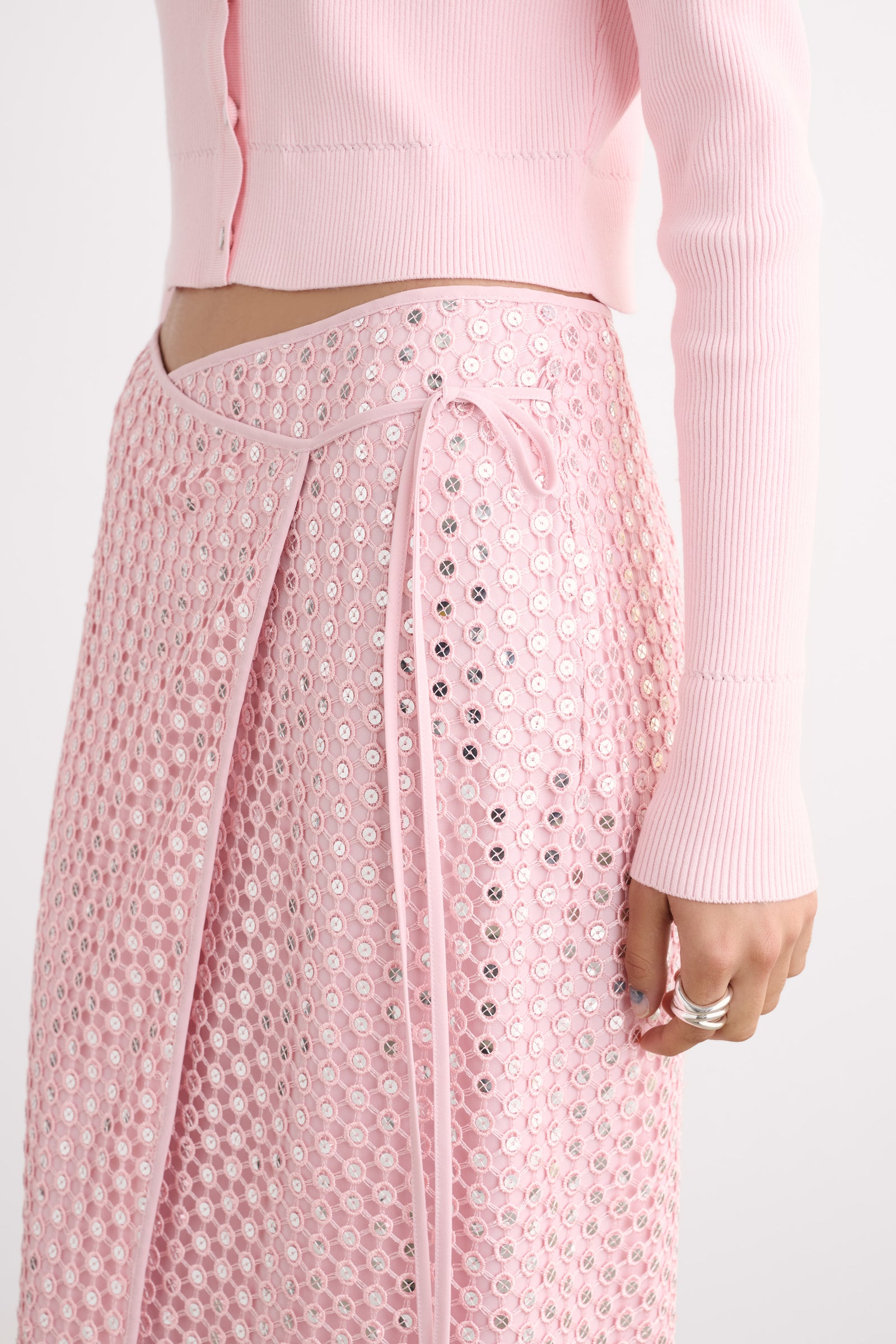 DARIA COMBO WRAP SKIRT