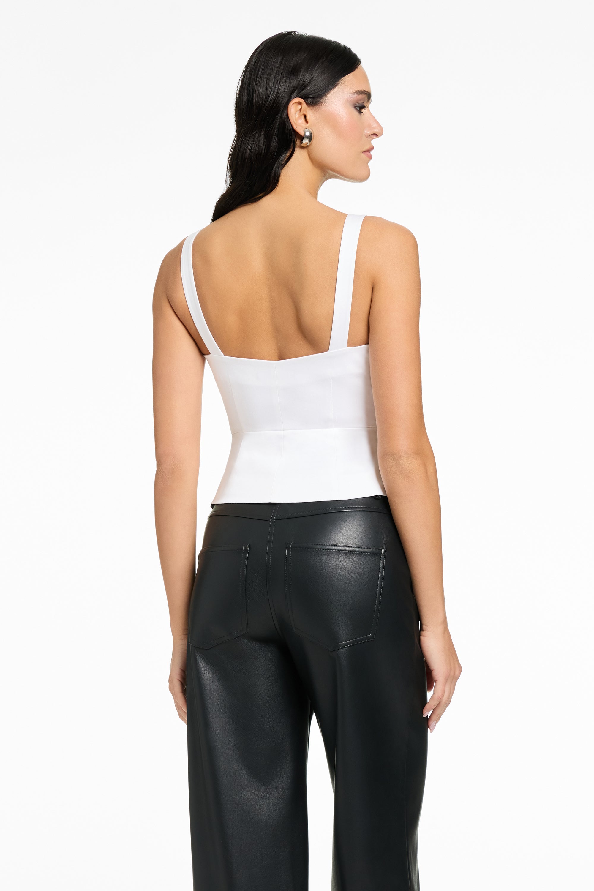 DANA DOUBLE TIE FRONT TOP - Toccin