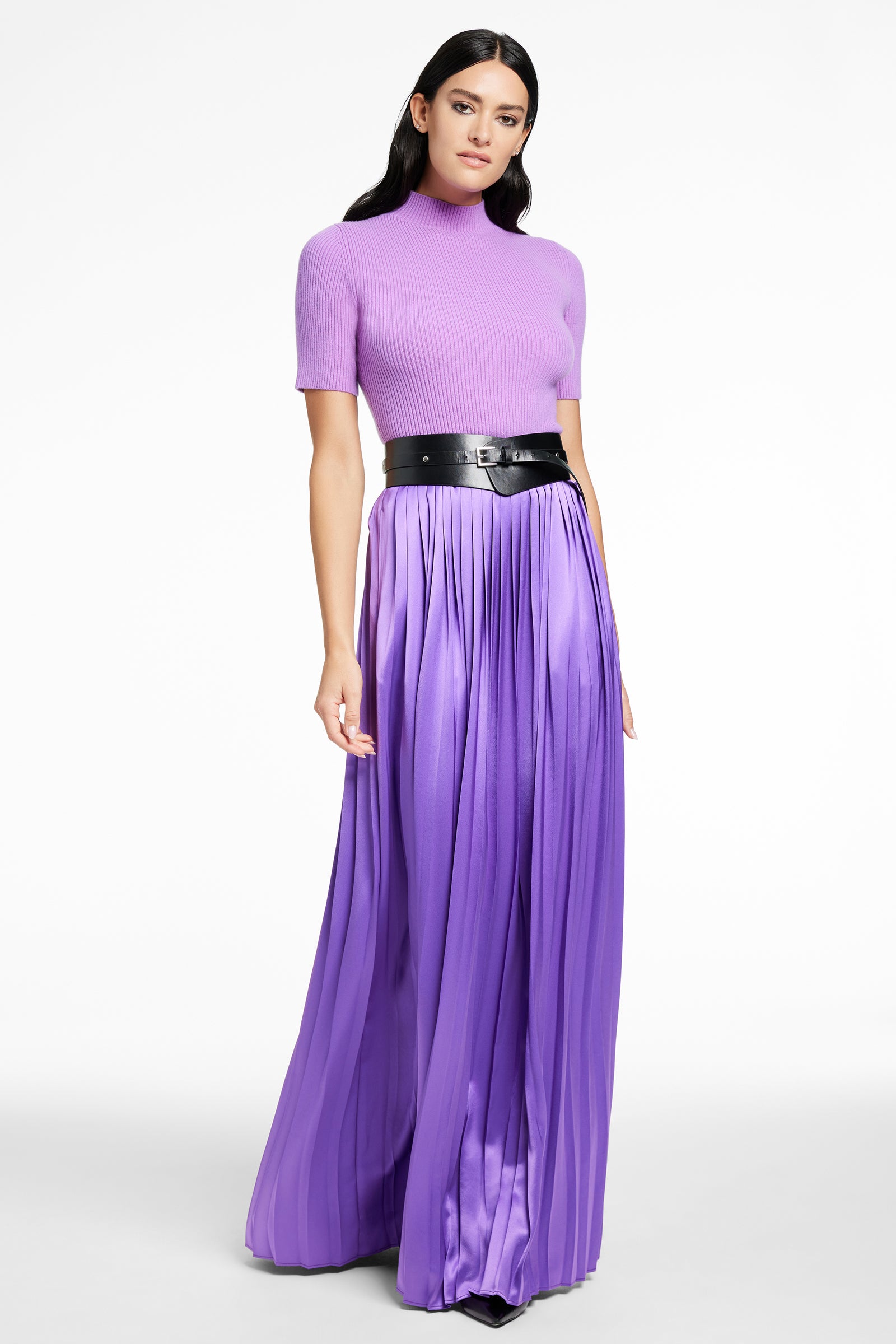 DILLON PLEATED MIDI SKIRT - Toccin