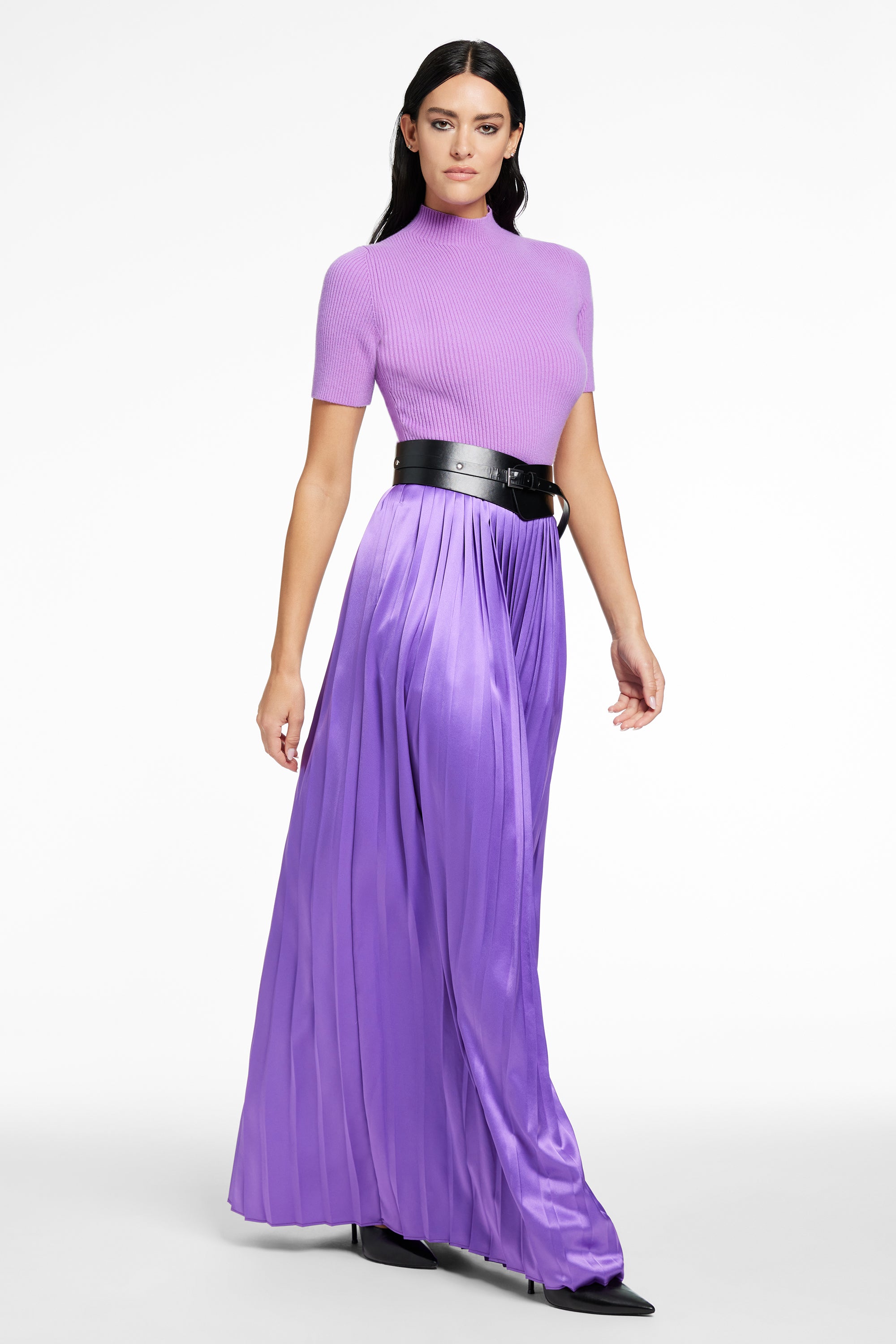 DILLON PLEATED MIDI SKIRT - Toccin