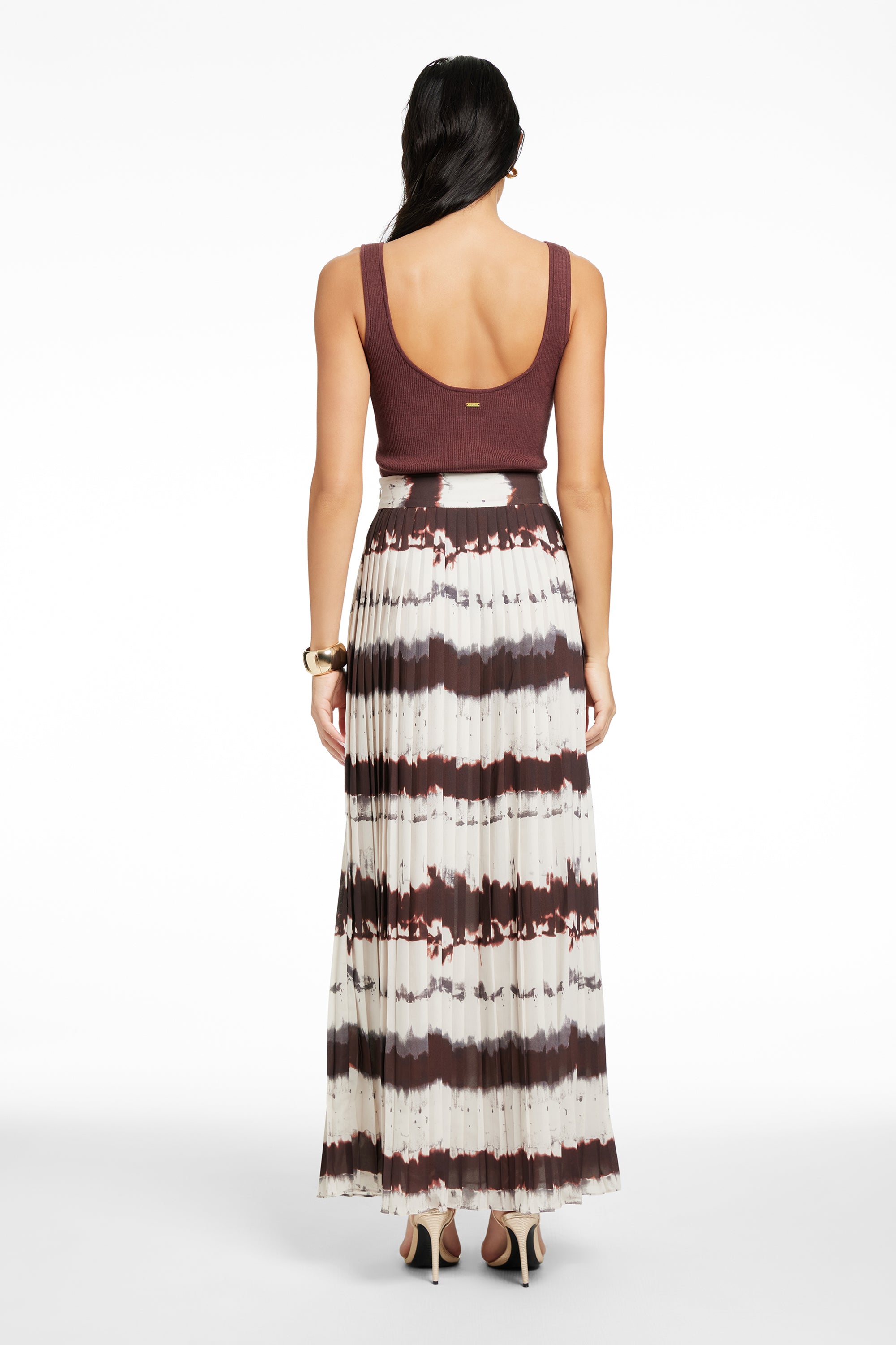 DILLON PLEATED MIDI SKIRT - Toccin