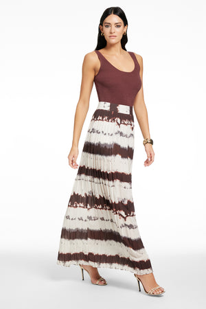 DILLON PLEATED MIDI SKIRT - Toccin