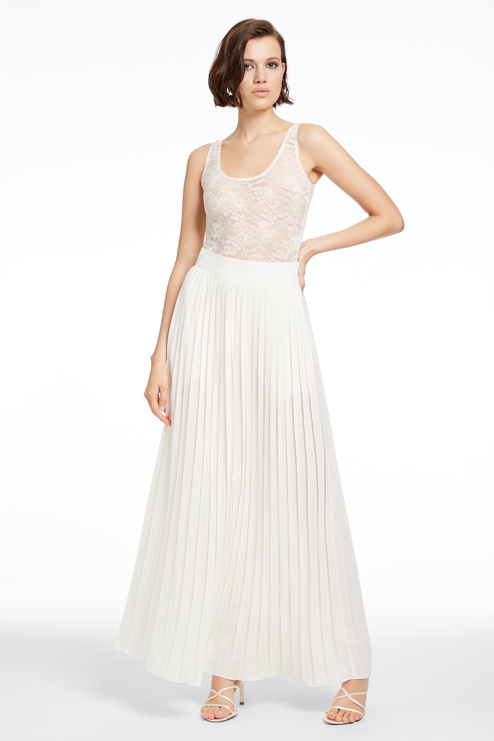 DILLON PLEATED MIDI SKIRT - Toccin