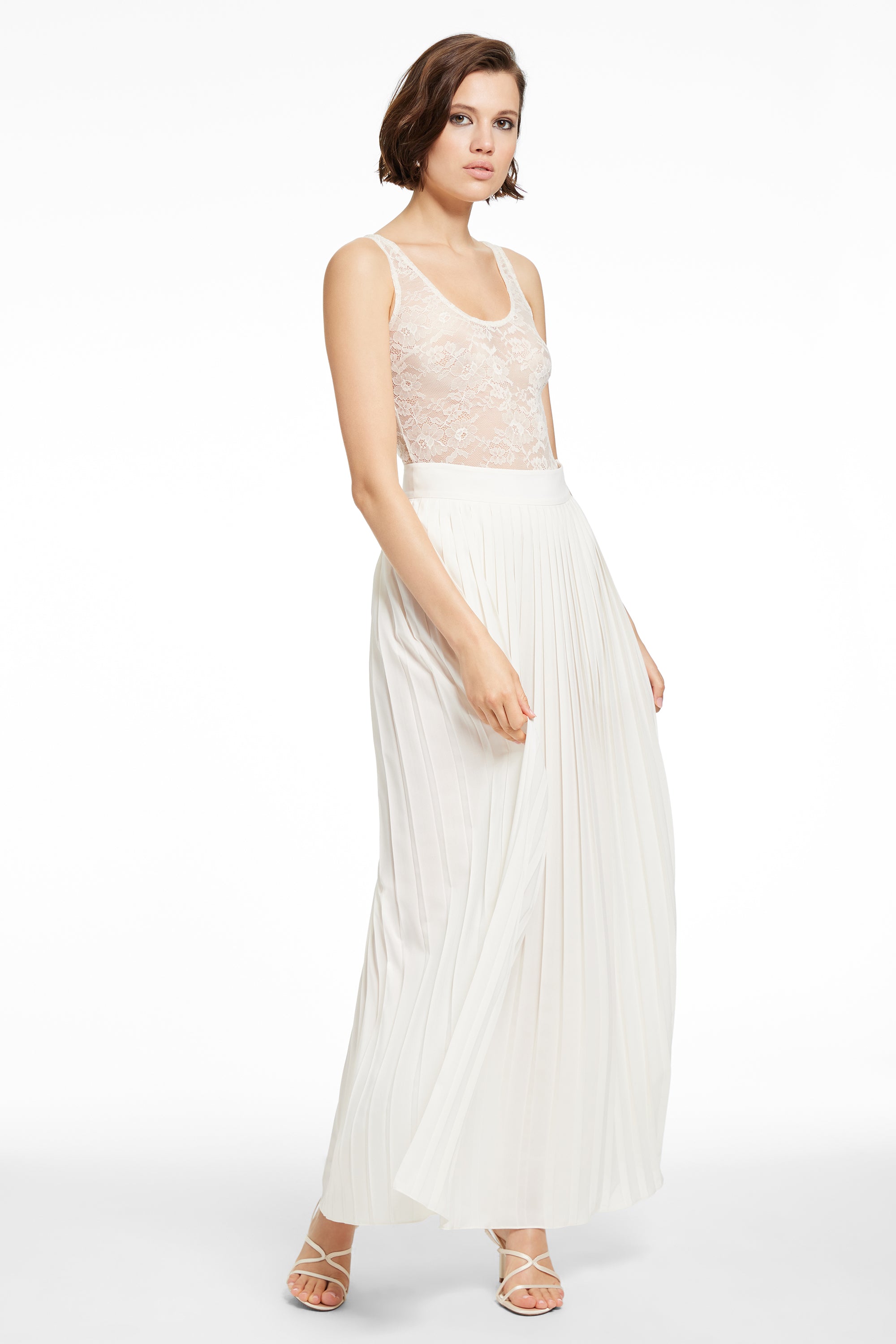 DILLON PLEATED MIDI SKIRT - Toccin