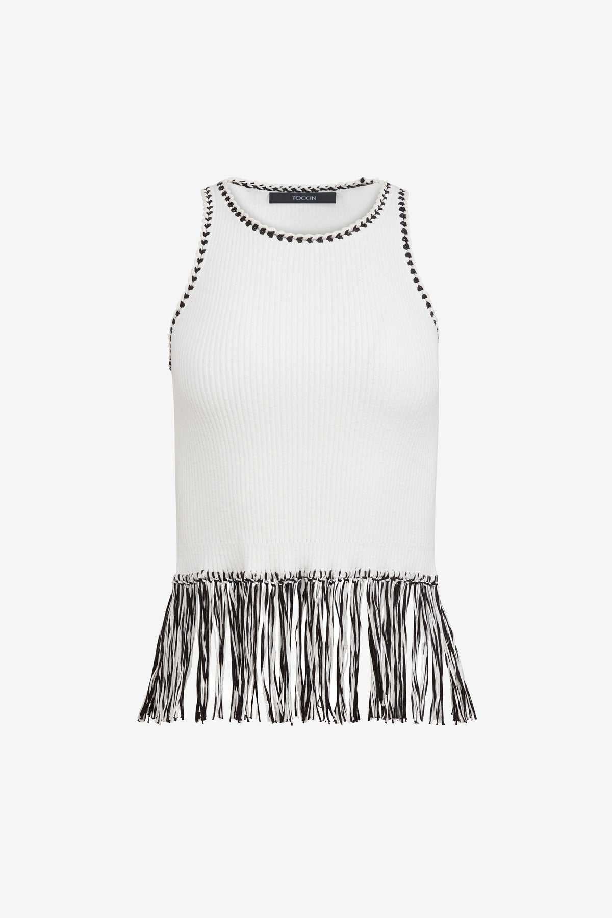 DOTTIE FRINGE RACER TANK - Toccin