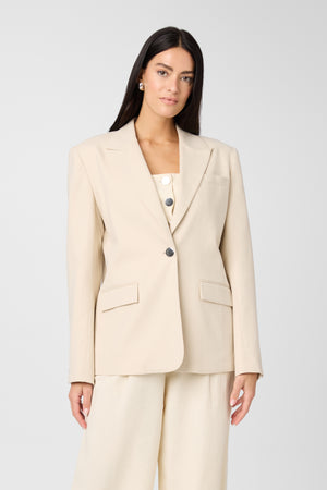 Willa Oversized Linen Blazer