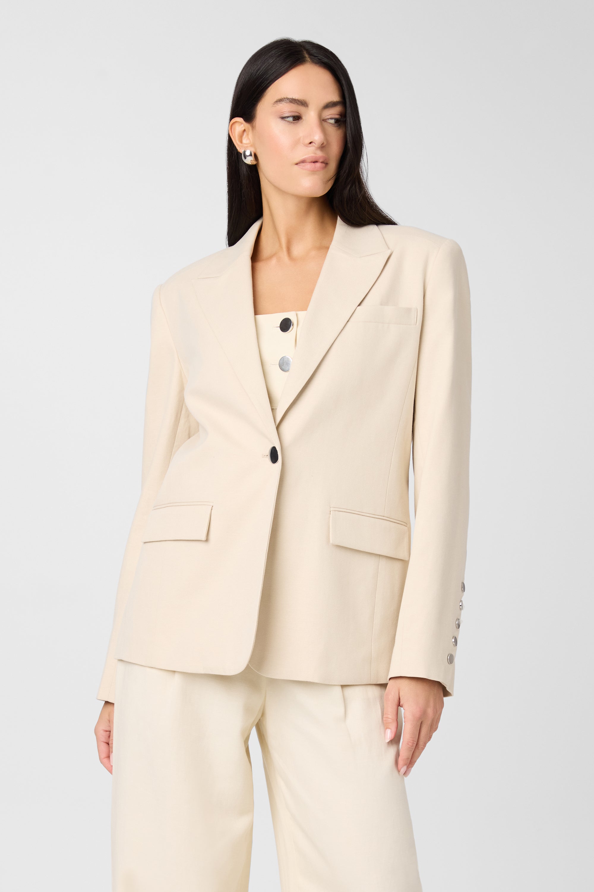 Willa Oversized Linen Blazer