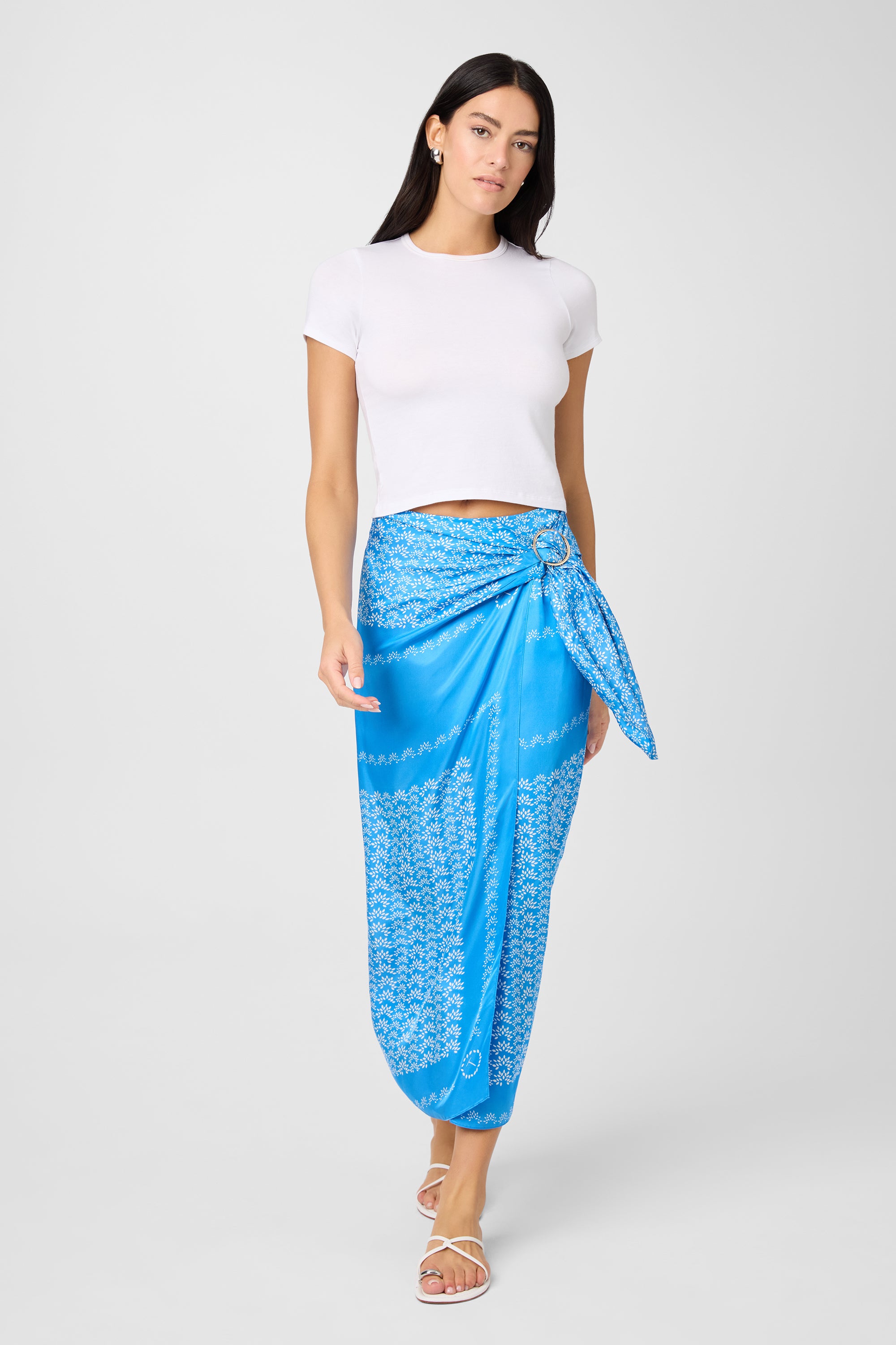 Madison Scarf Print Sarong Skirt