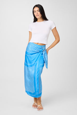 Madison Scarf Print Sarong Skirt