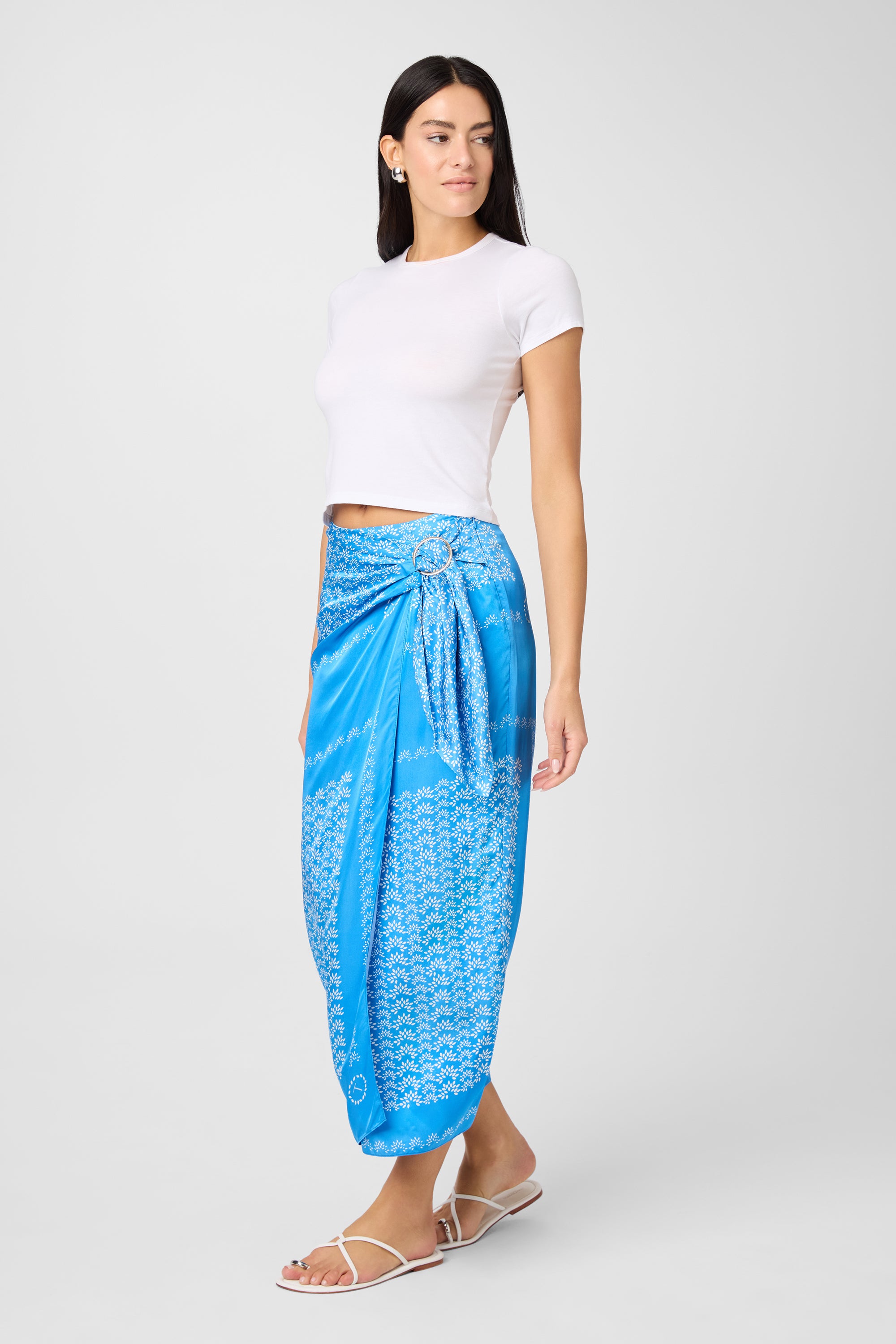 Madison Scarf Print Sarong Skirt - Toccin