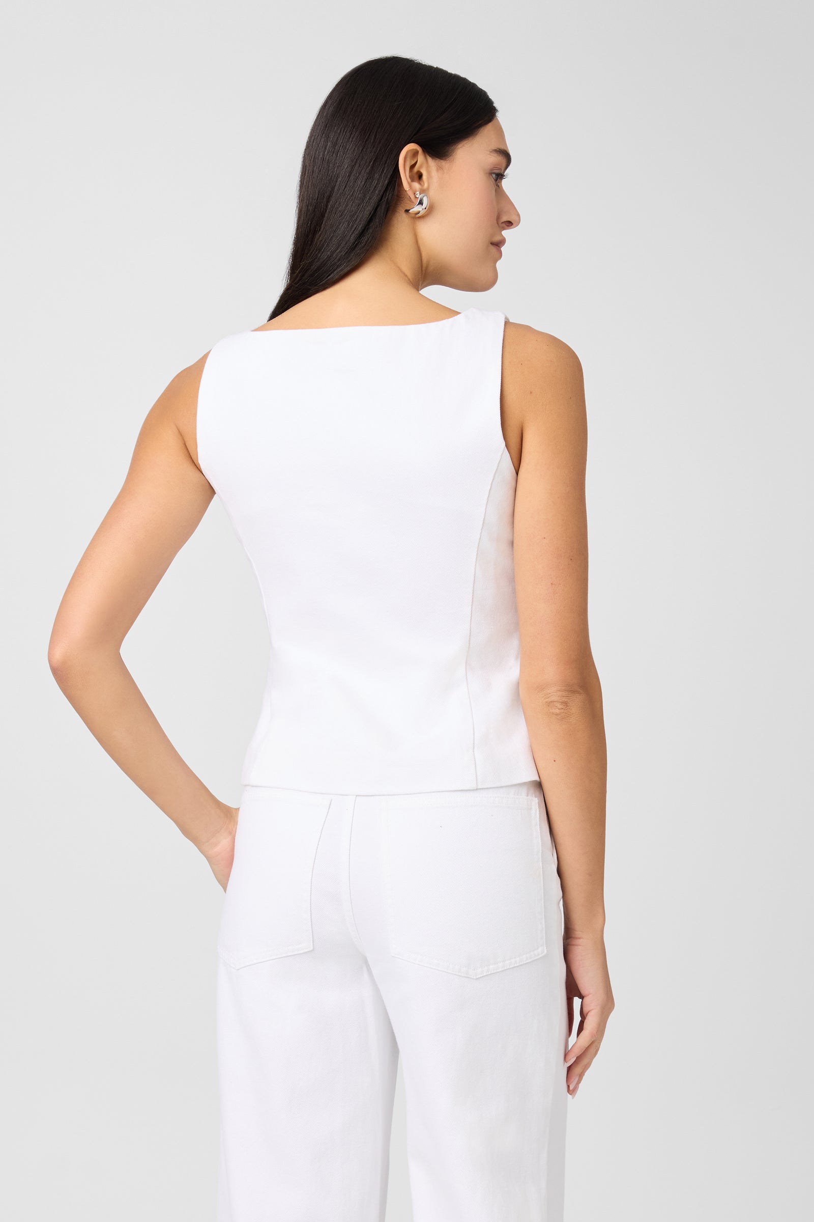 Georgia Denim Button Front Top - Toccin