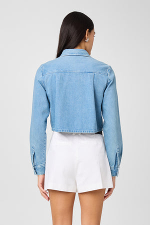 Jilly Denim Crop  Shirt - Toccin