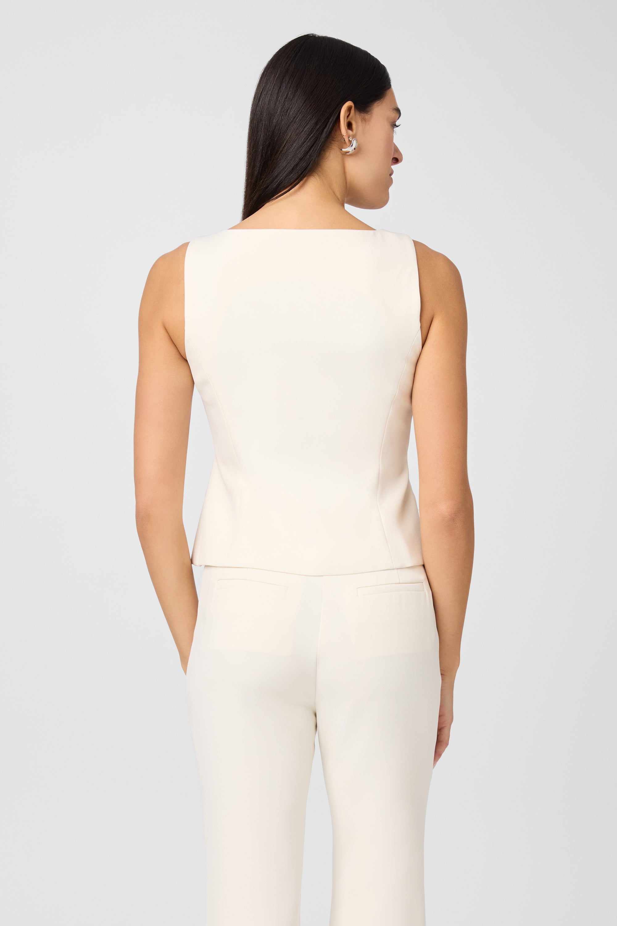 Essential Georgia Tailored Vest Top - Toccin