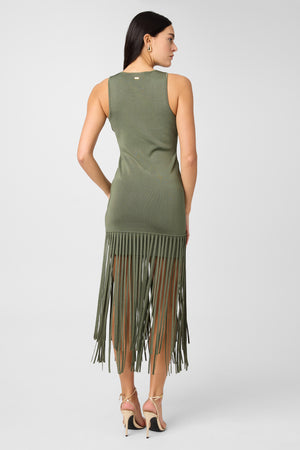 Margaux Fringe Knit Dress