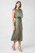 Flora Silk Midi Dress