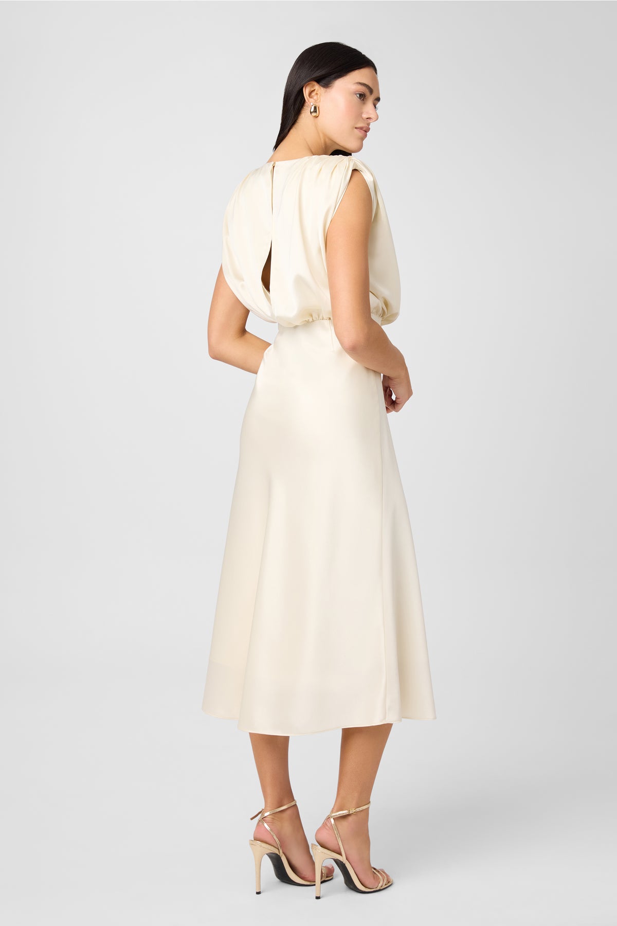 Flora Silk Midi Dress - Toccin