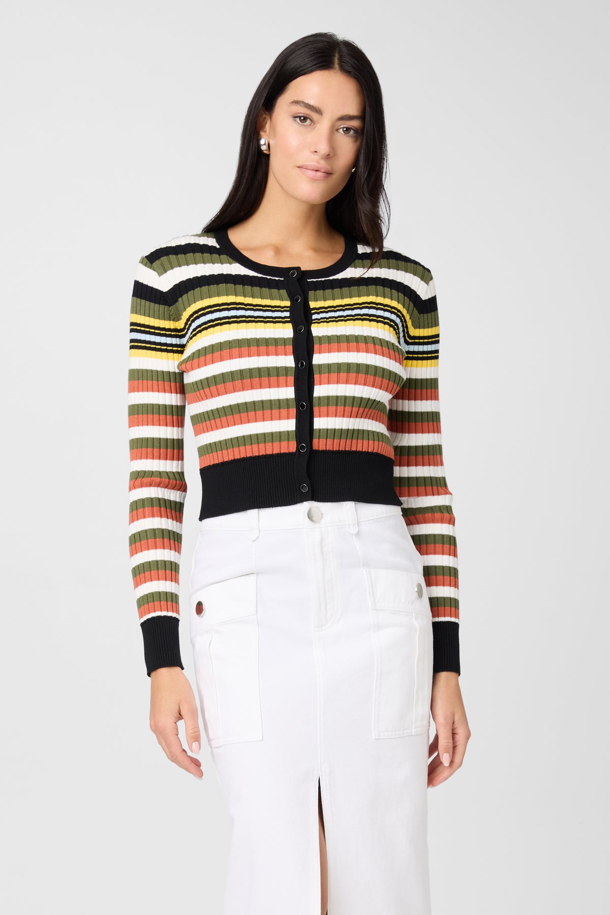 Joey Long Sleeve Crop Cardigan - Toccin