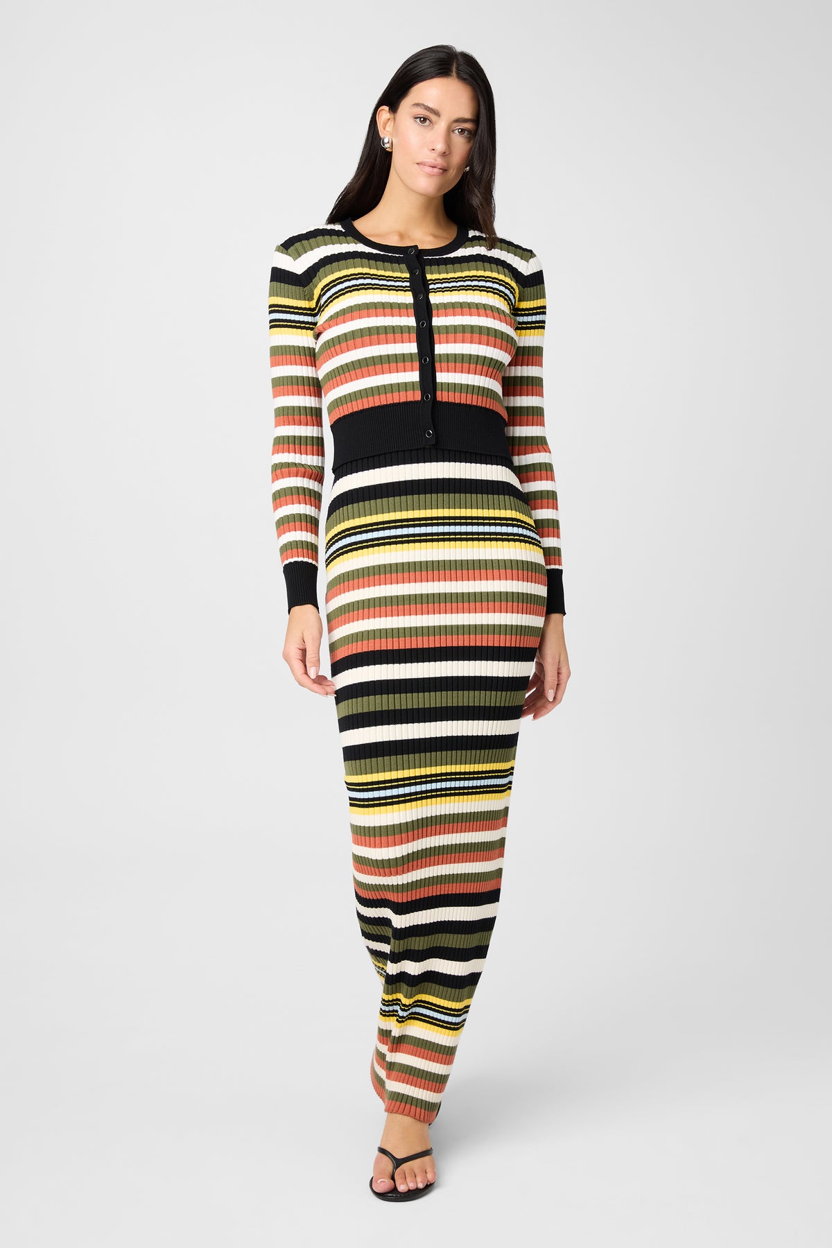 Joey Long Sleeve Crop Cardigan - Toccin